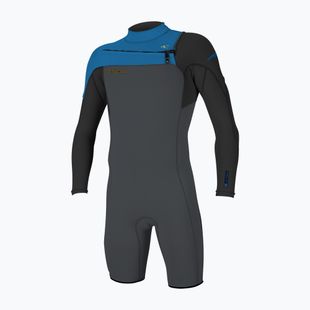 Pánský plavecký neopren O'Neill Hammer 2mm Chest Zip LS Spring graphite/black/ocean