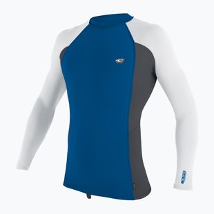 Pánské plavecké tričko  Longsleeve O'Neill Premium Skins Rash Guard deep sea/ graphite/ white