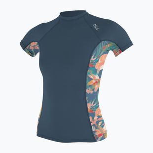Dámské plavecké tričko O'Neill Side Print Rash Guard copen blue/painted tropics