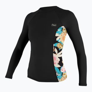 Dámské plavecké tričko Longsleeve O'Neill Side Print Rash Guard black/mikah floral