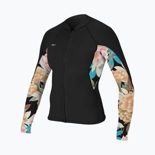 Dámská neoprenová bunda O'Neill Bahia 1/0,5 mm Full-Zip Jacket black/mikah floral/black