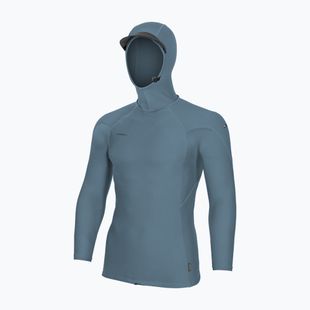 Pánské plavecké triko Longsleeve O'Neill Hyperfreak Skins Rash Guard Hooded blue fusion/blue fusion
