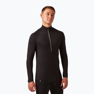 Pánská termo mikina Surfanic Bodyfit Zip Neck černá
