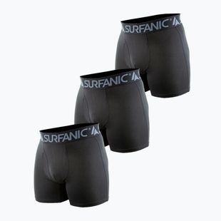 Pánské termo boxerky Surfanic Carbondri 3 páry black/grey/khaki