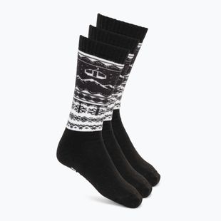 Lyžařské ponožky Surfanic Pro Tech balení 3 ks Fairisle black