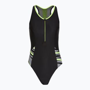Dámské jednodílné plavkySpeedo Reflect Wave black/green