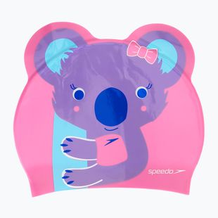 Dětská plavecká čepice Speedo Plain Moulded Silicone pink