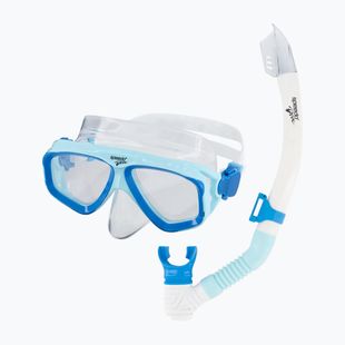 Sada na šnorchlování Speedo Adventure cool blue/clear