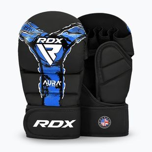 MMA rukavice RDX Grappling Shooter New Aura F17 black/blue