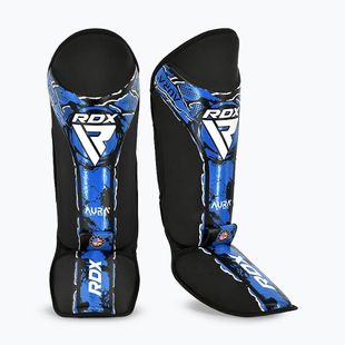 Chrániče holení a chodidel RDX Instep New Aura F17 Shin black/blue