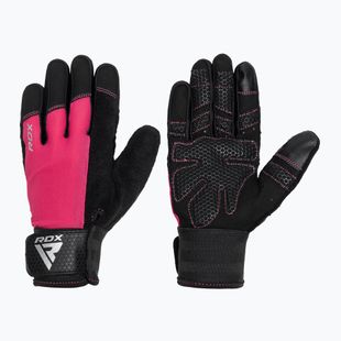 Tréninkové rukavice RDX W1F Full Finger pink