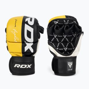 RDX Grapplingové rukavice REX T6 Plus žluté