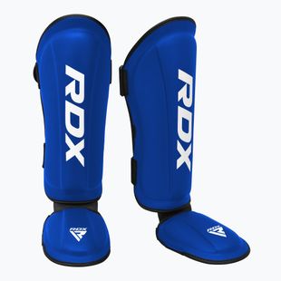 Chrániče holení a nártů RDX T1 Shin Instep Guards blue/white
