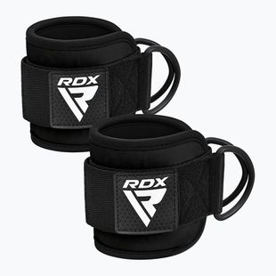 Kotníkové adaptéry s háčky RDX Gym Ankle Pro A4 černé WAN-A4B-P
