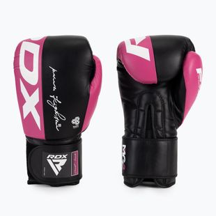 Boxerské rukavice RDX REX F4 růžové/černé BGR-F4P-8OZ