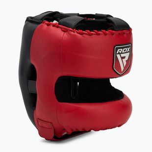 Boxerská přilba RDX Apex Boxing Head Gear With Nose Protection Bar red