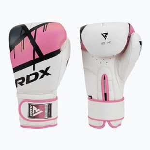 Dámské boxerské rukavice RDX BGR-F7 bílo-růžové BGR-F7P