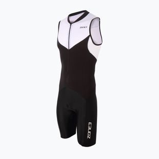 Pánská triatlonová kombinéza ZONE3 Lava Long Distance Trisuit black/white/red