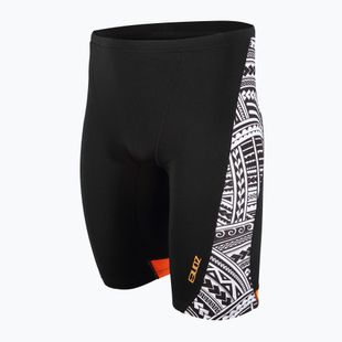 Pánské plavky ZONE3 Kona Speed Jammer tribal print/black/white/orange