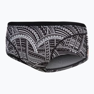 Pánské plavecké boxerky ZONE3 Kona Speed Brief Shorts tribal print/black/ white/orange