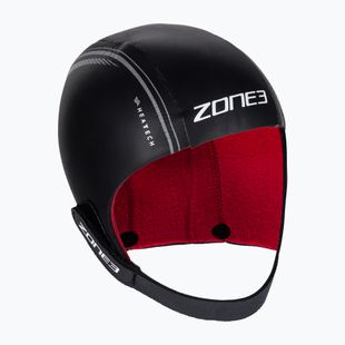 Neoprenová Plavecká čepice ZONE3 Neoprene Heat Tech black/silver/red