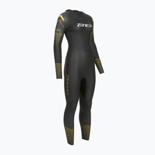 Dámský triatlonový neopren Zone3 Thermal Aspect Breaststroke 2,5 mm black/orange/yellow