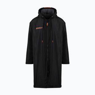 Kabát ZONE3 Recycled Robe Parka black/grey/orange