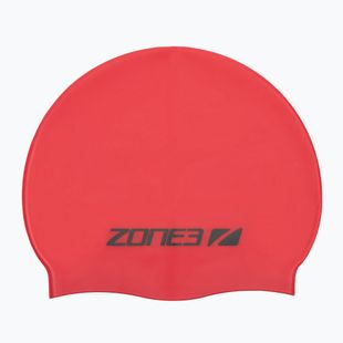 Plavecká čepice ZONE3 Silicone Swim red