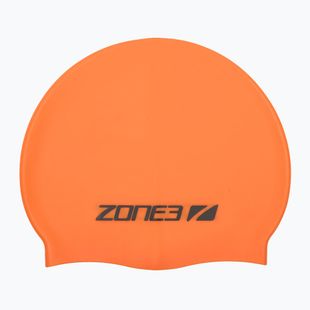 Plavecká čepice ZONE3 Silicone Swim hi-vis orange
