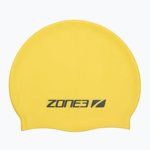 Plavecká čepice ZONE3 Silicone Swim hi-vis yellow
