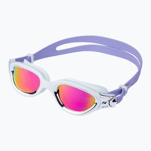 Plavecké brýle ZONE3 Venator-X white/silver/lilac/polarised revo purple