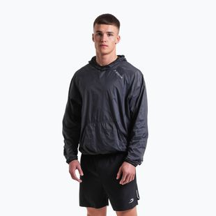 Pánská mikina BOXRAW Genaro Oversized Windbreaker Hoodie charcoal