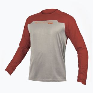 Pánský cyklistický dres Longsleeve Endura MT500 Burner brick