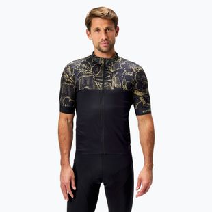 Pánský cyklistický dres Endura Floral FS260 black