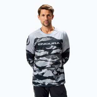 Pánský cyklistický dres Longsleeve Endura Mountain Camo Ltd black