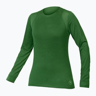 Dámský cyklistický dres Longsleeve Endura Singletrack W machair green