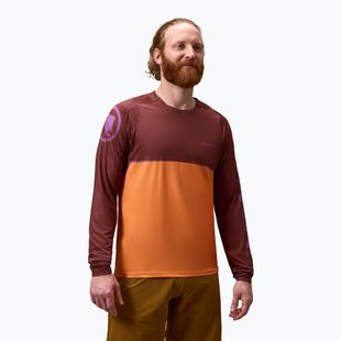 Pánské cyklistické triko Longsleeve Endura Core Printed end orange