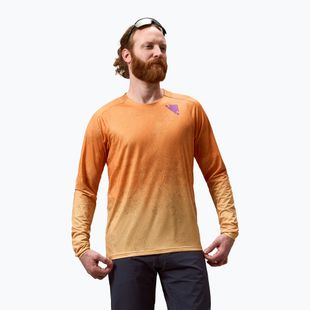 Pánské cyklistické tričko Longsleeve Endura Singletrack Print end orange