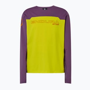 Dětské cyklistické tričko Longsleeve Endura MT500 Burner end citrus
