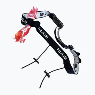 Pásek na startovací číslo HUUB Number Belt - 4 gely black