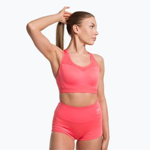 Gymshark Open Back Training Sportovní růžová fitness podprsenka