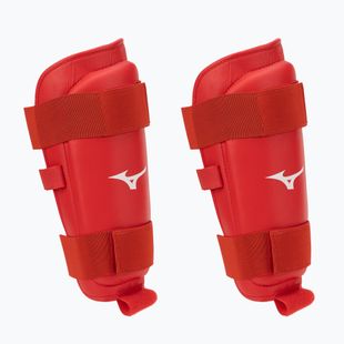 Chrániče holenních kostí Mizuno červené 23EHA10262