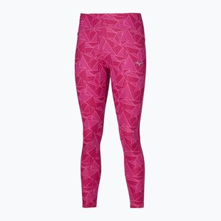 Dámské běžecké legíny Mizuno 7/8 Printed pink peacock