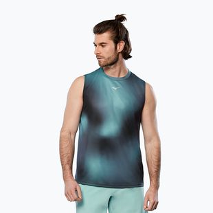 Pánské běžecké tílko tank top  Mizuno Core Graphic aquifer