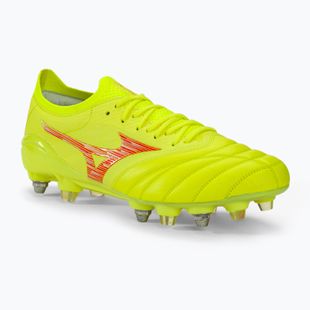 Pánské kopačky Mizuno Morelia Neo IV Β Japan Mix safety yellow/flery coral 2/safety yellow