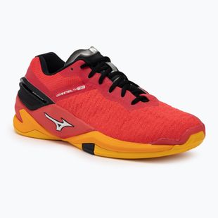 Pánské házenkářské boty Mizuno Wave Stealth Neo radiant red/white/carrot curl