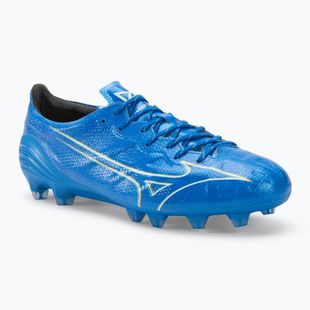 Pánské kopačky Mizuno α Japan FG white/laser blue/gold