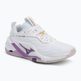 Boty na házenou Mizuno Wav Stealth Neo 2 white/navy peony/peach parfait
