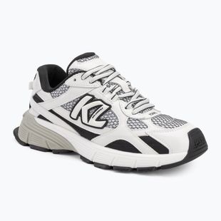 Dámské boty KARL LAGERFELD Orion Sidetrim black leather/textile w/white