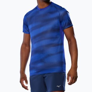 Pánské běžecké tričko Mizuno DryAeroFlow Graphic Tee reflex blue
